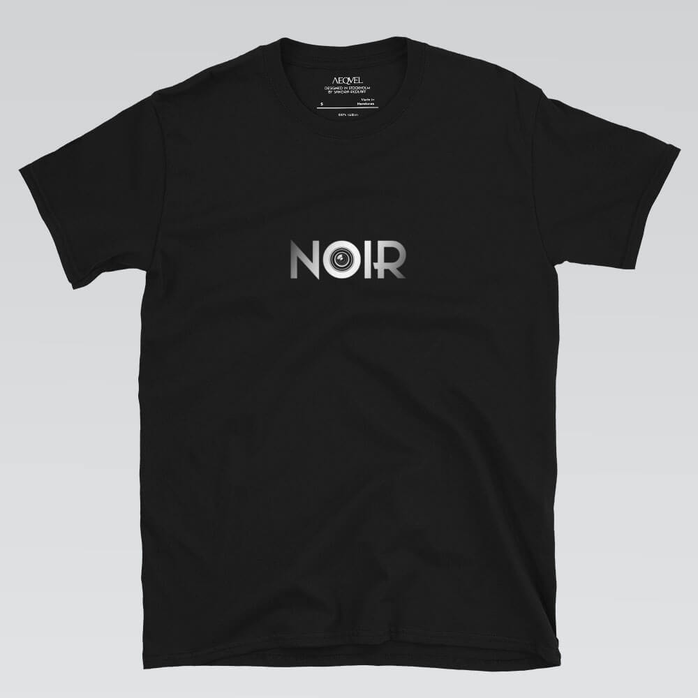 aequel film noir noir t-shirt black front